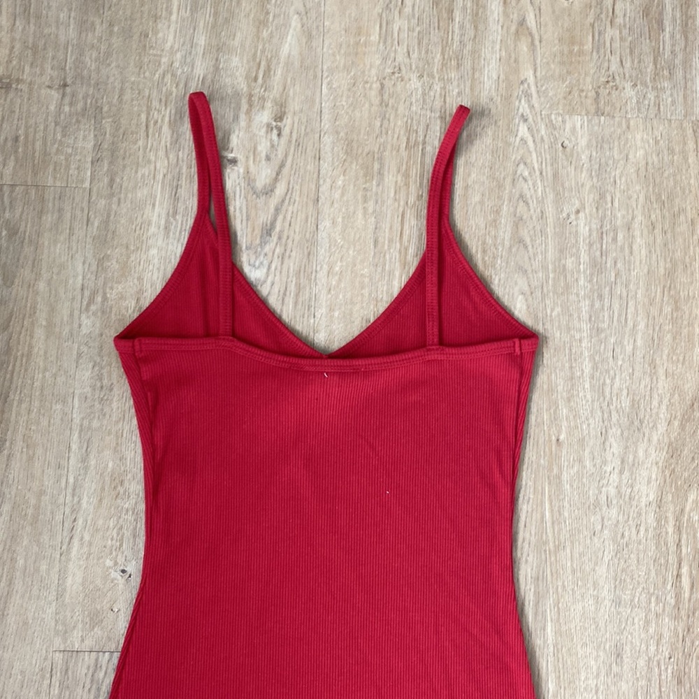 Forever 21 Red Midi Slip Dress - Picture 7 of 7